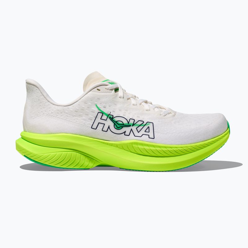 Încălțăminte de alergare pentru bărbați  HOKA Mach 6 white/neon lime 2