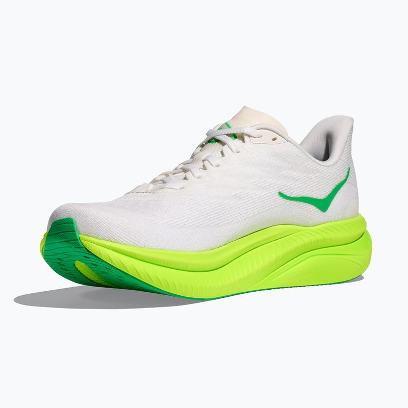 Încălțăminte de alergare pentru bărbați  HOKA Mach 6 white/neon lime 4