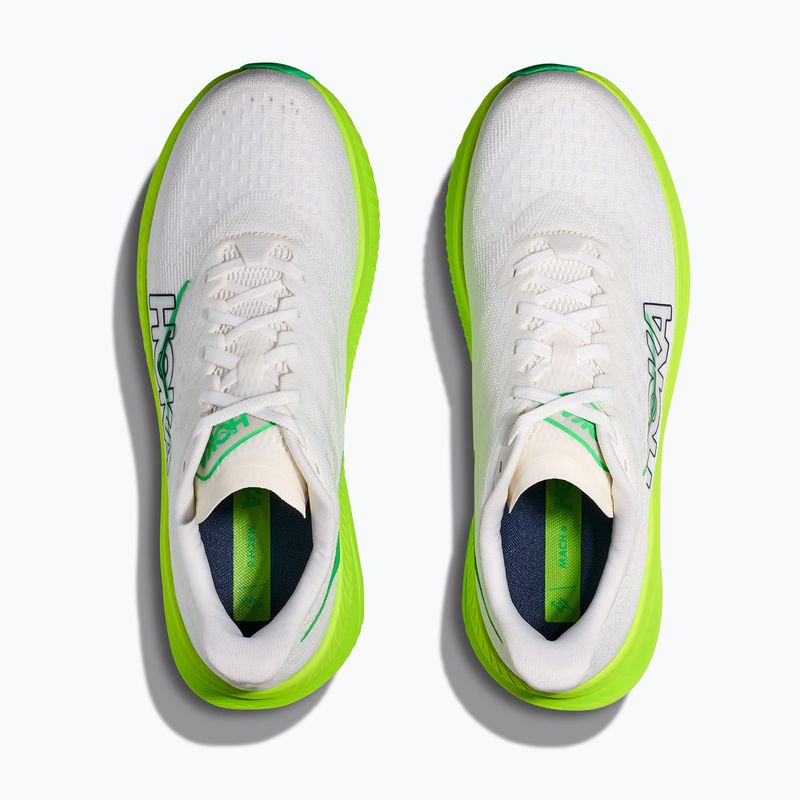 Încălțăminte de alergare pentru bărbați  HOKA Mach 6 white/neon lime 8