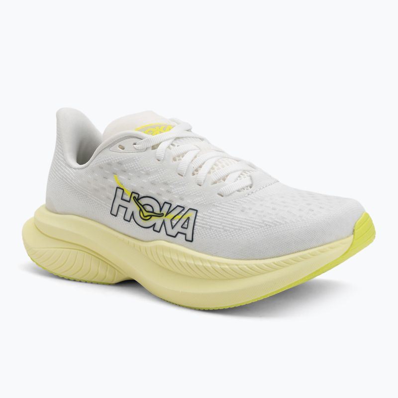 Încălțăminte de alergare pentru femei HOKA Mach 6 white/neon hoka citrus
