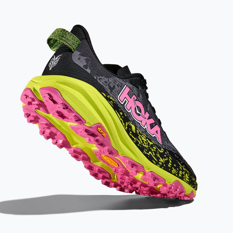Încălțăminte de alergare pentru femei HOKA Speedgoat 6 black/neon rose 5
