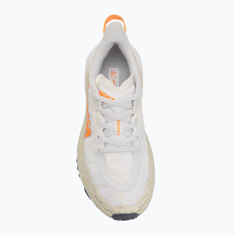 Încălțăminte de alergare pentru femei HOKA Speedgoat 6 white/neon tangerine 5