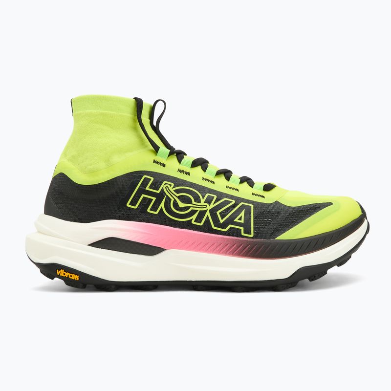 Încălțăminte de alergare pentru bărbați HOKA Tecton X 3 neon hoka citrus/negru 2