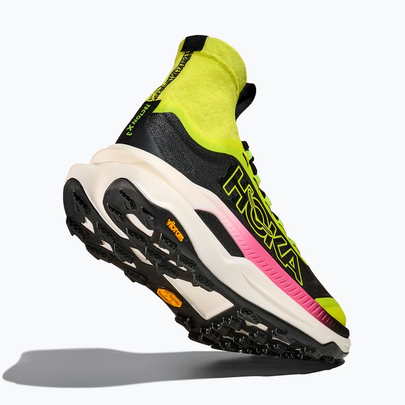 Încălțăminte de alergare pentru femei HOKA Tecton X 3 neon hoka citrus/black 5