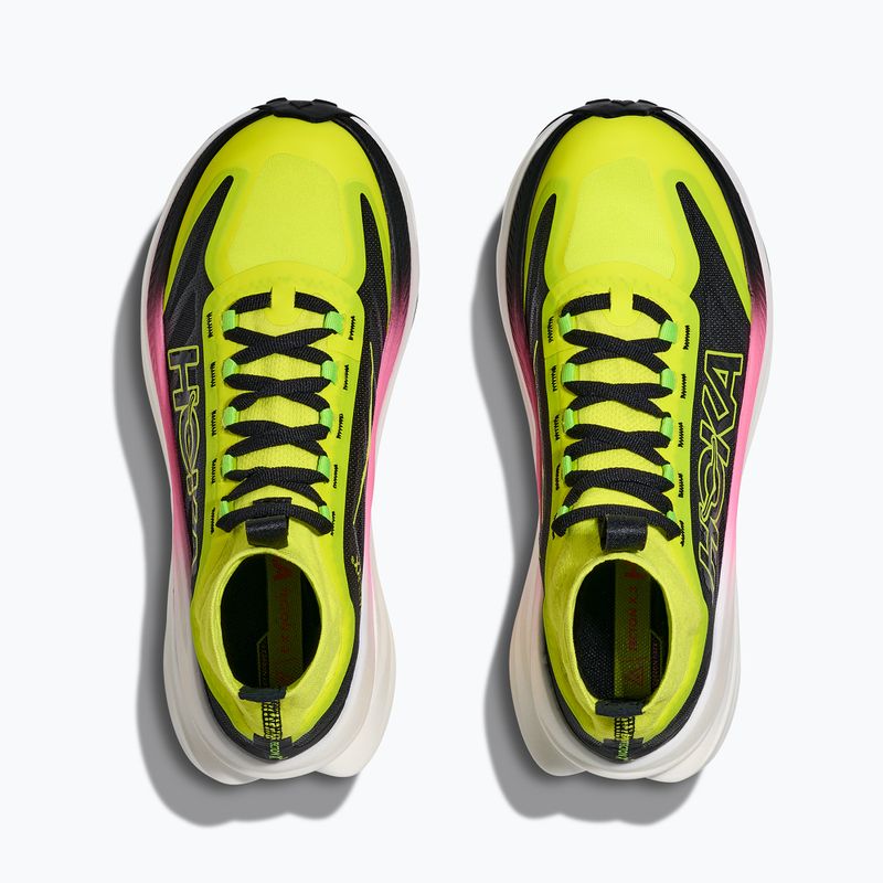 Încălțăminte de alergare pentru femei HOKA Tecton X 3 neon hoka citrus/black 8