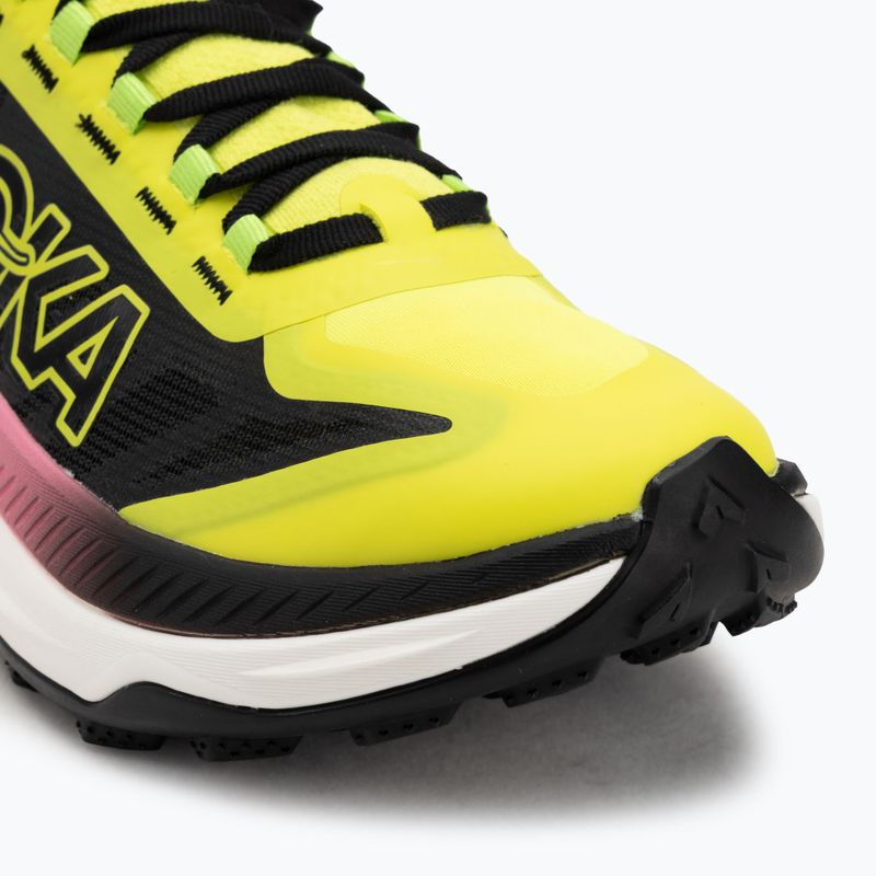 Încălțăminte de alergare pentru femei HOKA Tecton X 3 neon hoka citrus/black 7