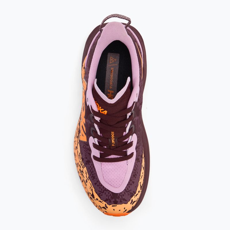 Încălțăminte de alergare pentru copii HOKA Speedgoat 6 flower nectar/neon tangerine 5