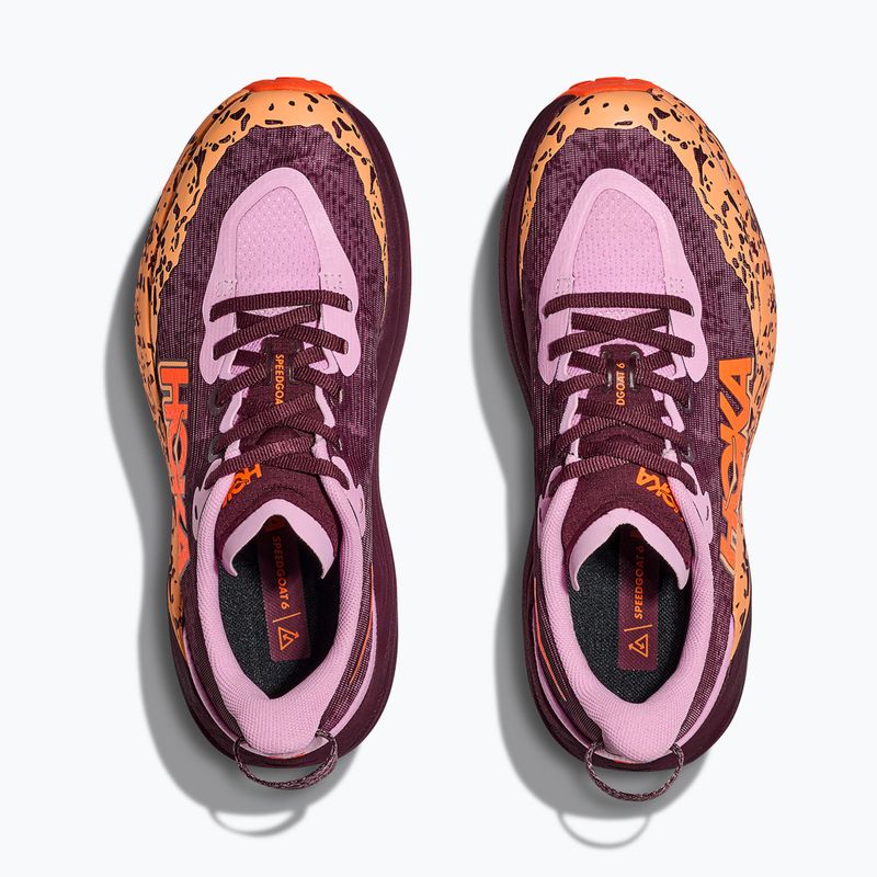 Încălțăminte de alergare pentru copii HOKA Speedgoat 6 flower nectar/neon tangerine 8