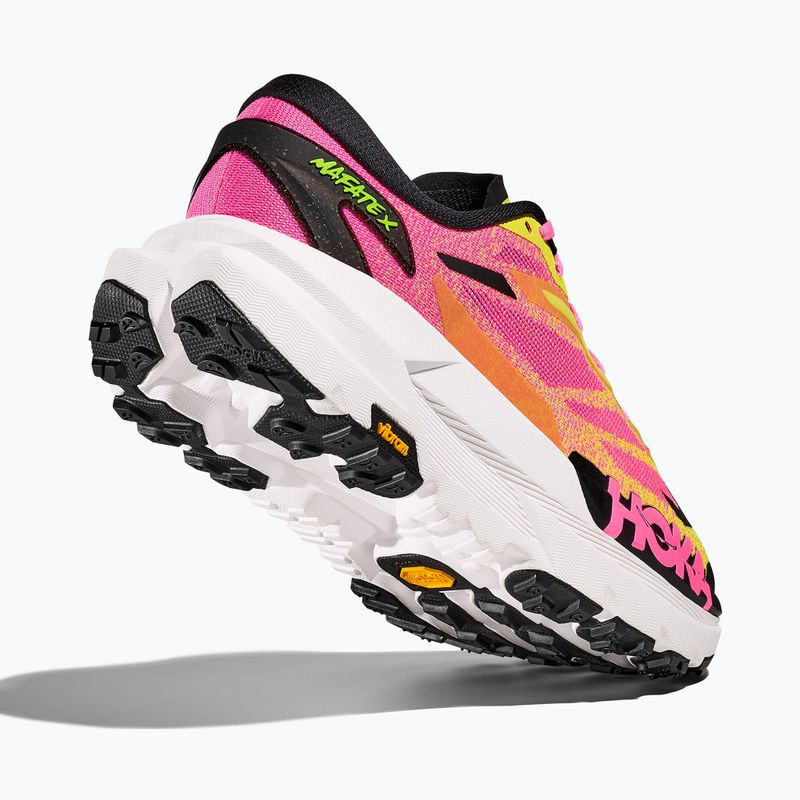 Încălțăminte de alergare pentru bărbați Hoka Mafate X neon hoka citrus/neon rose 5