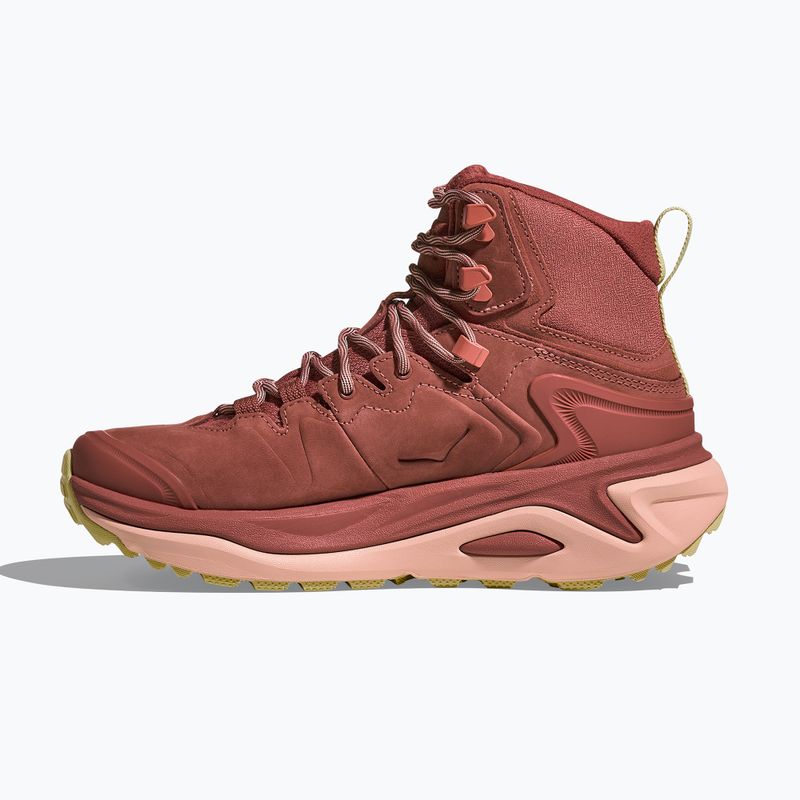 Încălțăminte de trekking pentru femei HOKA Kaha 3 GTX rouge/rose latte 10