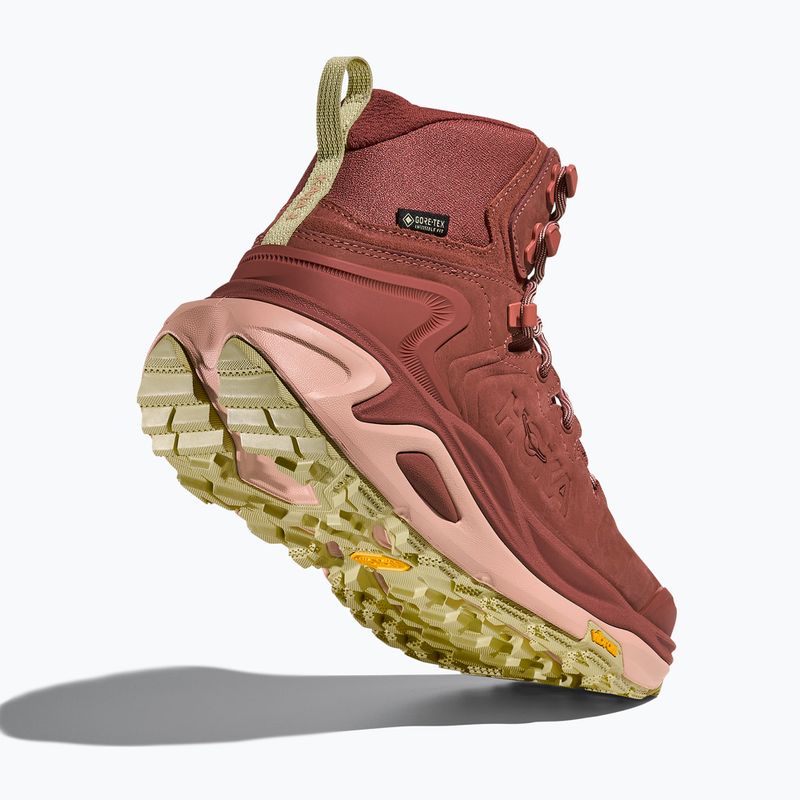 Încălțăminte de trekking pentru femei HOKA Kaha 3 GTX rouge/rose latte 12