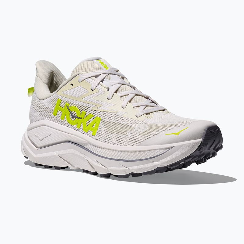 Pantofi de alergare bărbați HOKA Challenger 8 alb/neon hoka citrus 8