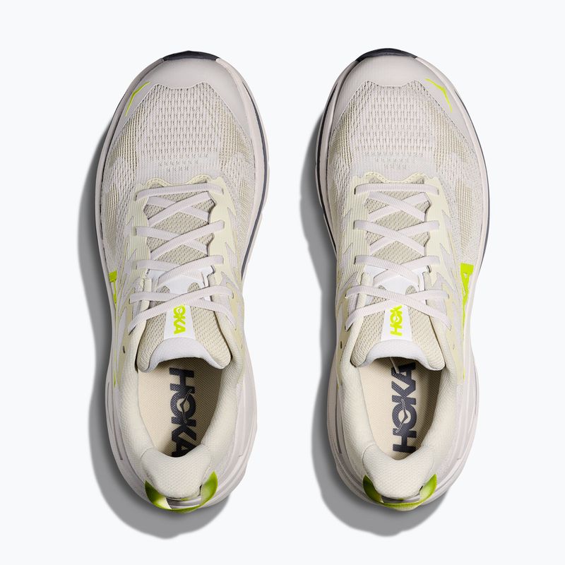 Pantofi de alergare bărbați HOKA Challenger 8 alb/neon hoka citrus 15