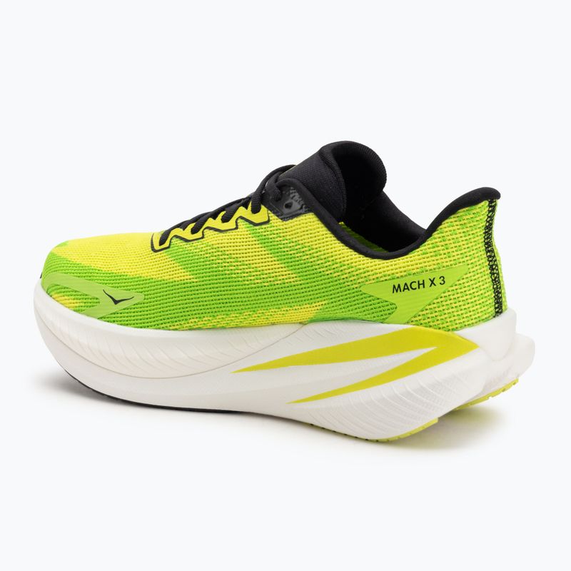Încălțăminte de alergare pentru bărbați Hoka Mach X 3 neon hoka citrus/neon lime 3