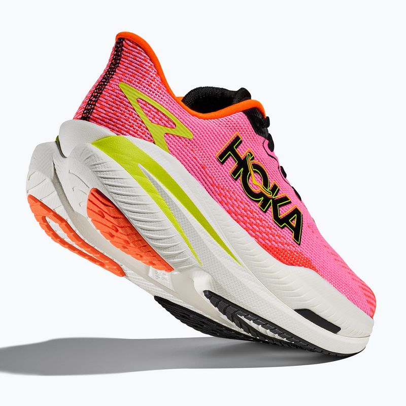 Pantofi pantofi de alergare pentru femei Hoka Mach X 3 neon rose/neon tangerine 5