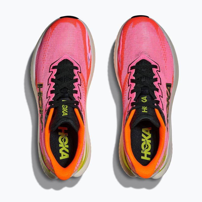 Pantofi pantofi de alergare pentru femei Hoka Mach X 3 neon rose/neon tangerine 8