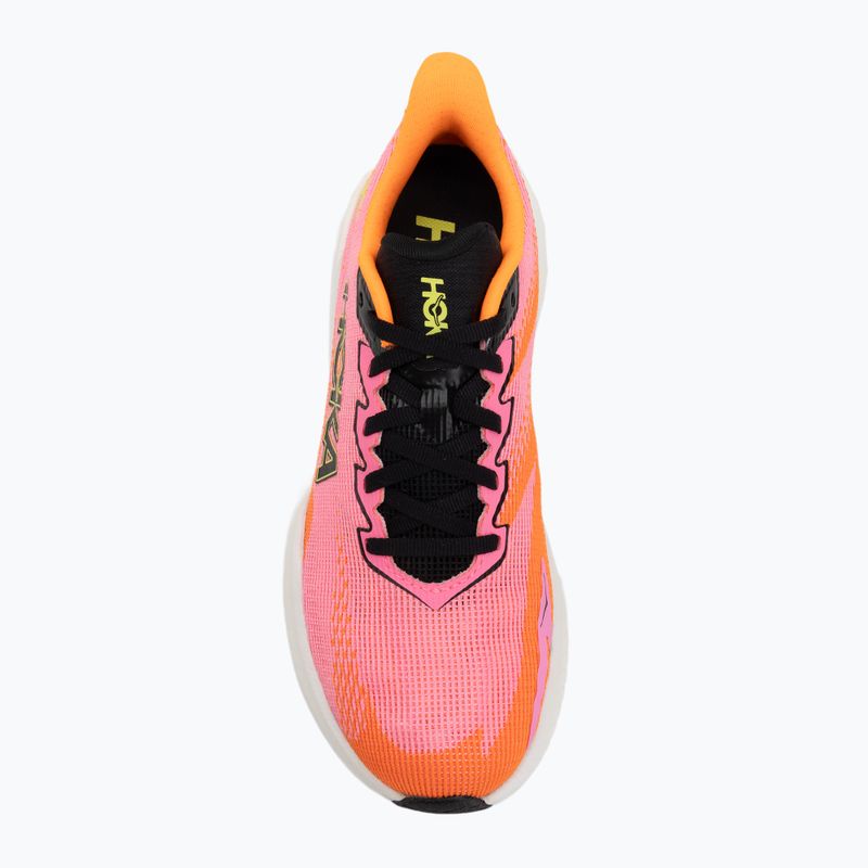 Încălțăminte de alergare pentru femei Hoka Mach X 3 neon rose/neon tangerine 5