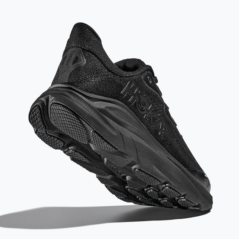 Încălțăminte de alergare pentru copii HOKA Clifton 10 black/black 12