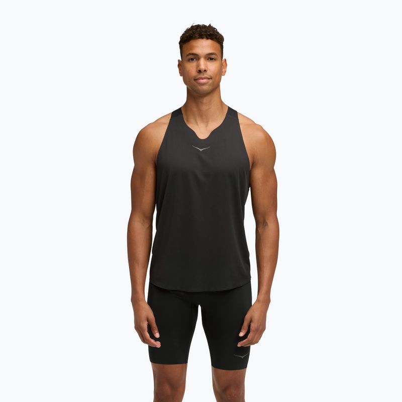 Tricou de alergare pentru bărbați HOKA Race Singlet hoka black