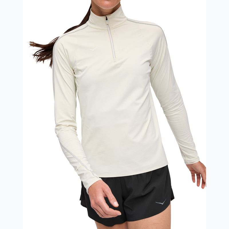 Hanorac de alergare damă HOKA GlideTech Quarter Zip ruffle salt 4