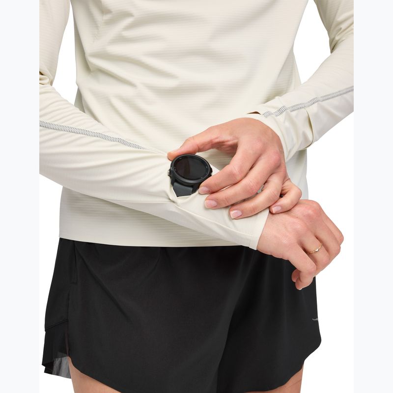 Hanorac de alergare damă HOKA GlideTech Quarter Zip ruffle salt 5