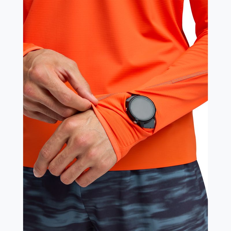 Hanorac de alergare pentru bărbați HOKA GlideTech Quarter Zip lava 5