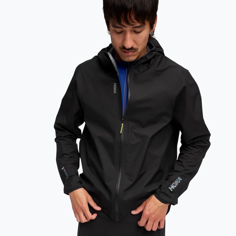 Geacă de alergare pentru bărbați HOKA Skybreeze Waterproof GTX black 4