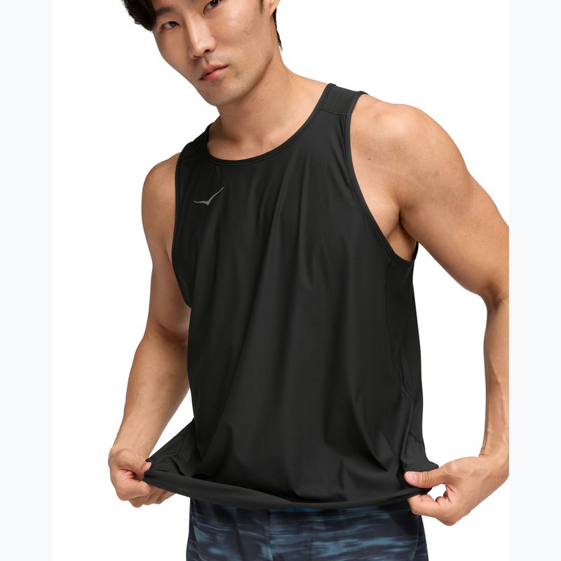 Tricou de alergare pentru bărbați HOKA Airolite Tank 2.0 black 4