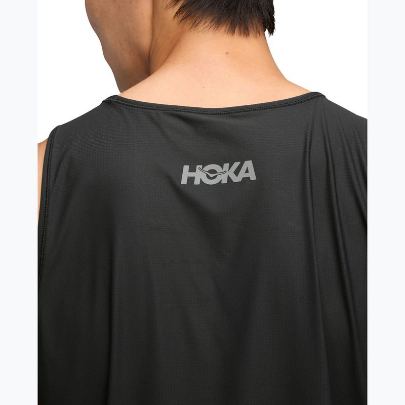 Tricou de alergare pentru bărbați HOKA Airolite Tank 2.0 black 7