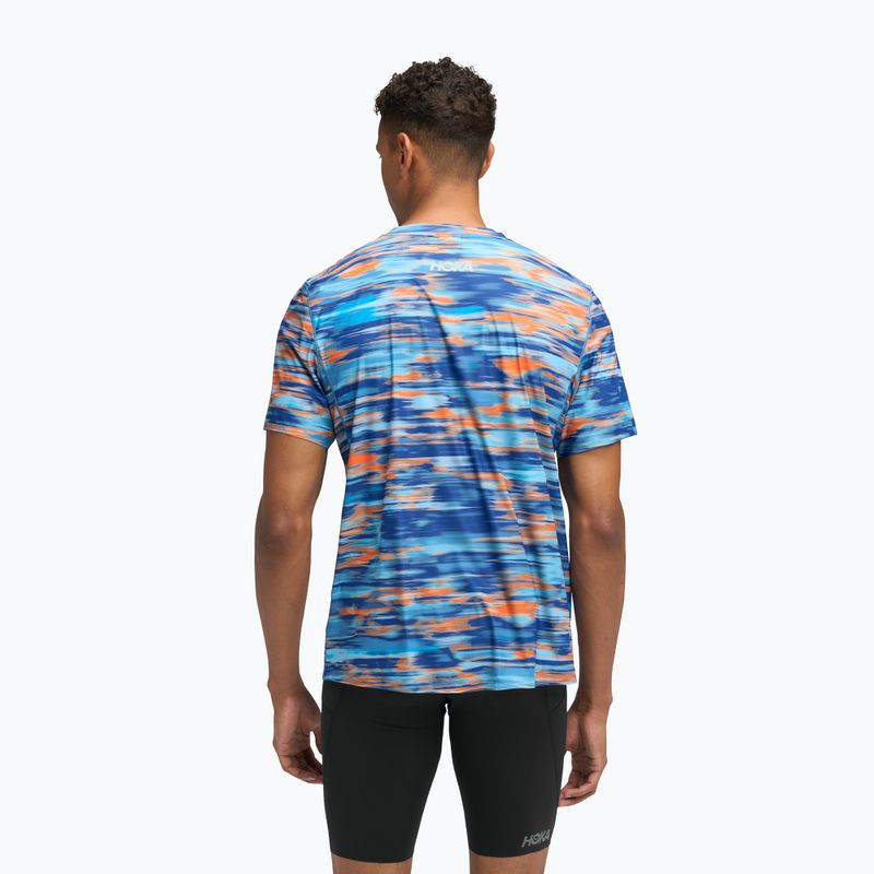 Tricou de alergare pentru bărbați HOKA Airolite 2.0 blue blurr 3