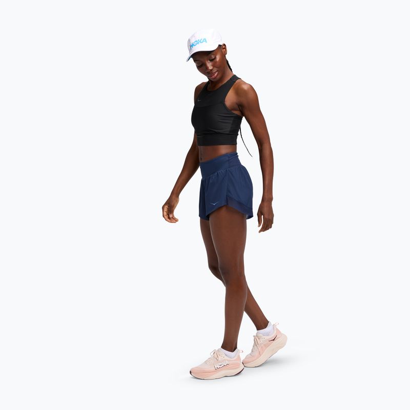 Pantaloni scurți de alergare pentru femei HOKA Glide 4" midnight blue 2