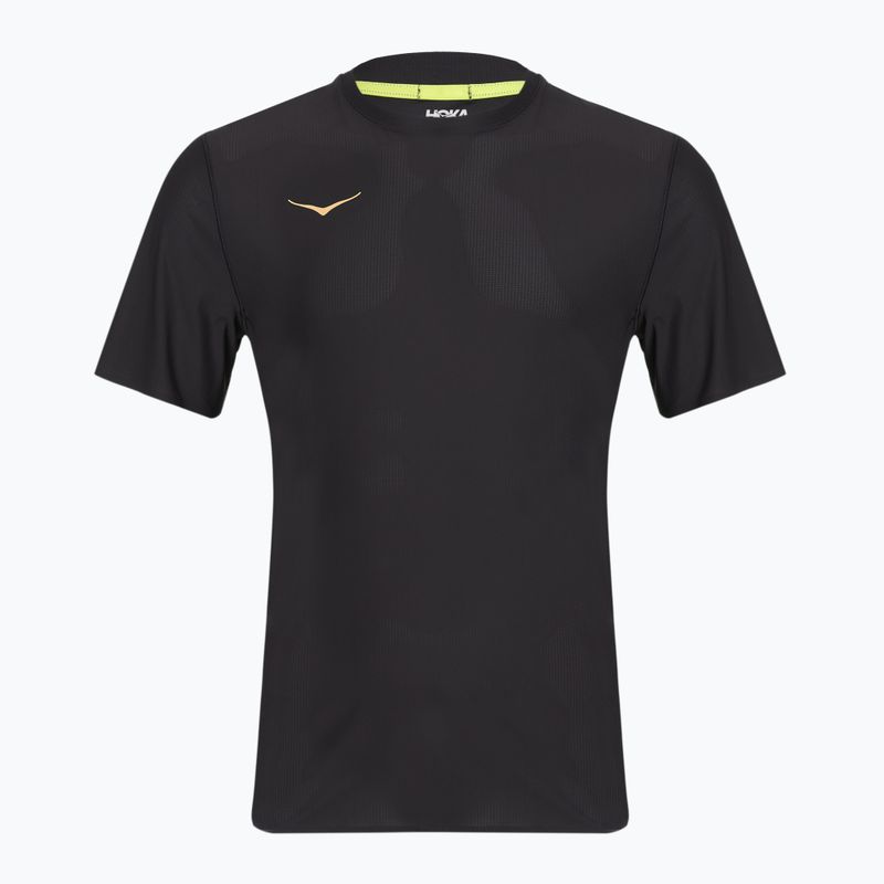 Tricou de alergare pentru bărbați HOKA Airolite 2.0 black/gold