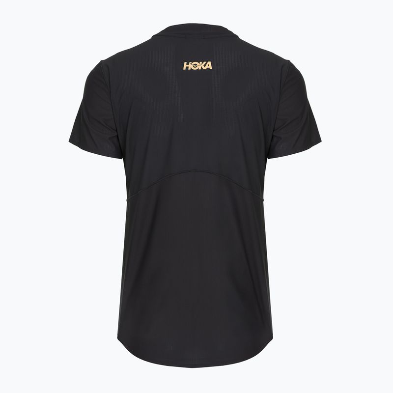 Tricou de alergare pentru femei HOKA Airolite 2.0 black/gold 6