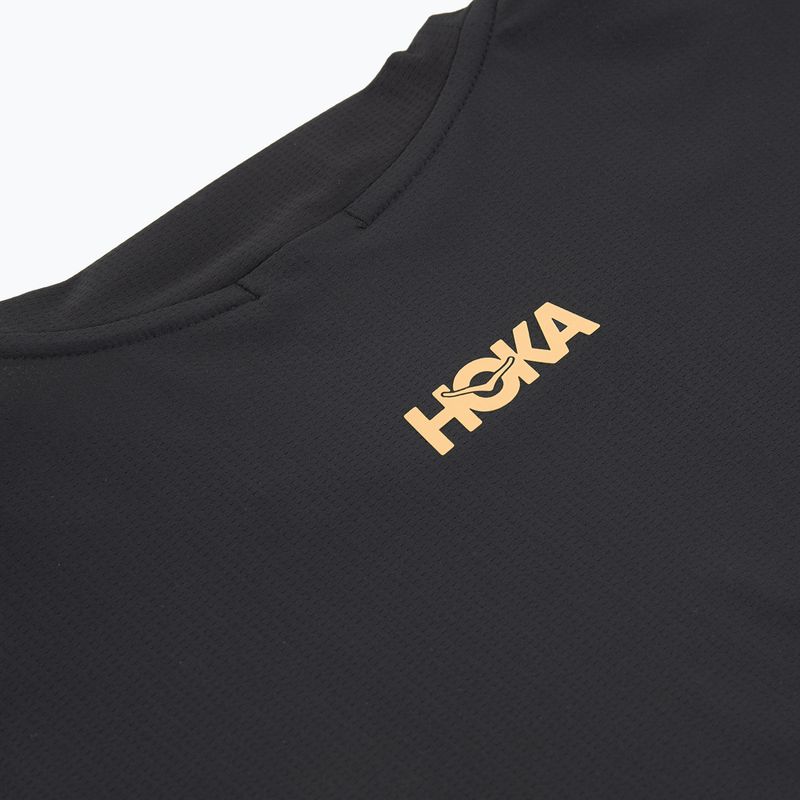 Tricou de alergare pentru femei HOKA Airolite 2.0 black/gold 8