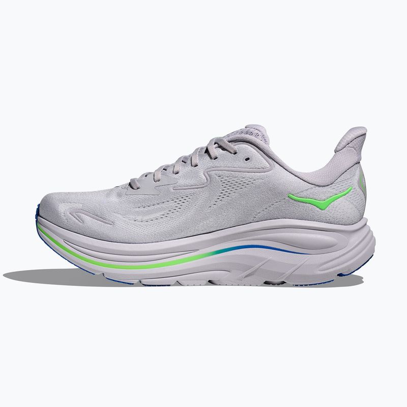 Încălțăminte de alergare pentru bărbați HOKA Clifton 10 ash grey/neon green 4