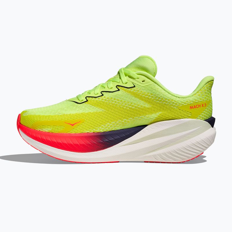 Încălțăminte de alergare pentru femei Hoka Mach X 3 neon yuzu/squid ink 4