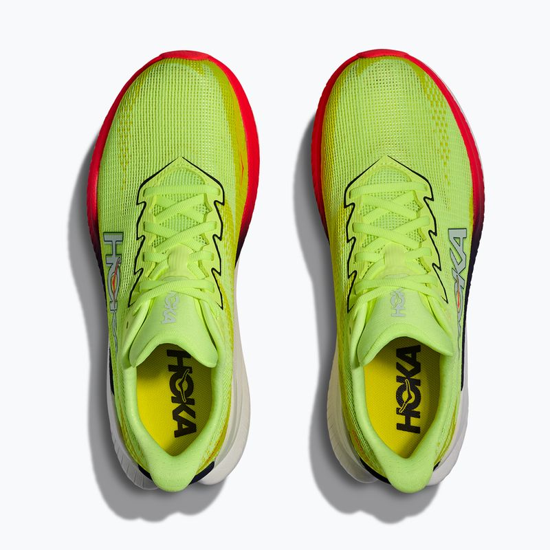 Încălțăminte de alergare pentru femei Hoka Mach X 3 neon yuzu/squid ink 7