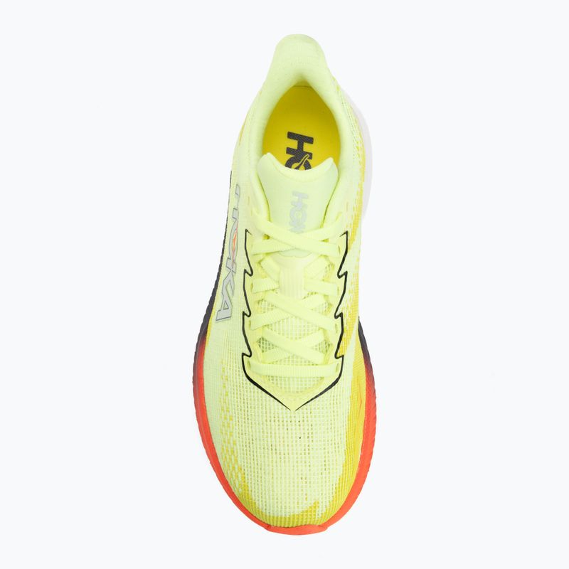 Încălțăminte de alergare pentru femei Hoka Mach X 3 neon yuzu/squid ink 5