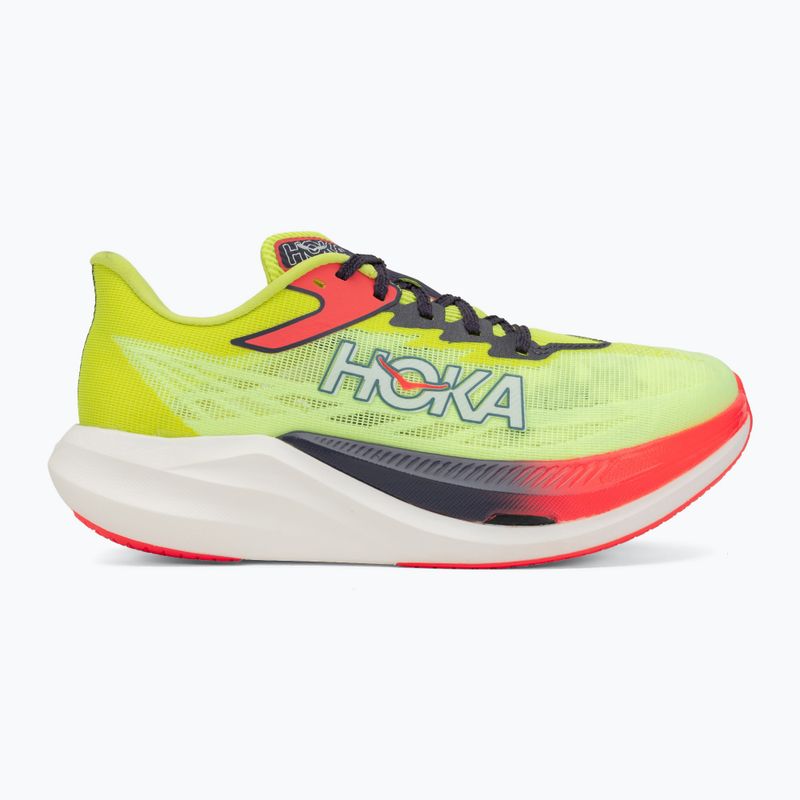 Încălțăminte de alergare HOKA Rocket X 3 neon yuzu/squid ink 2