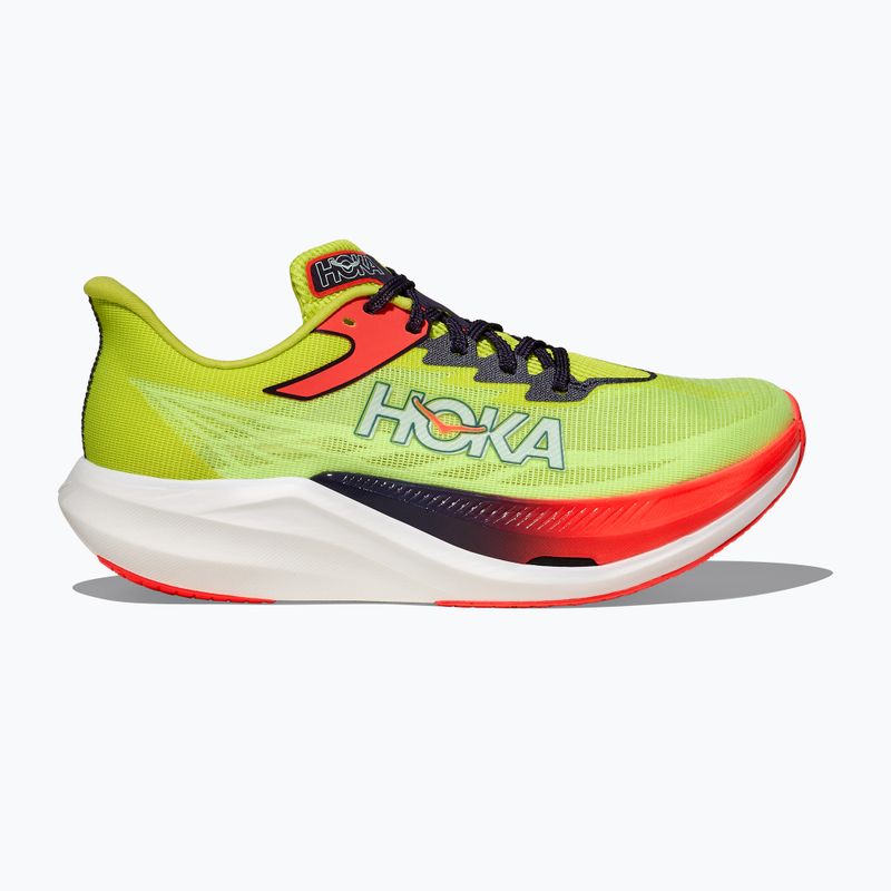 Încălțăminte de alergare HOKA Rocket X 3 neon yuzu/squid ink 3