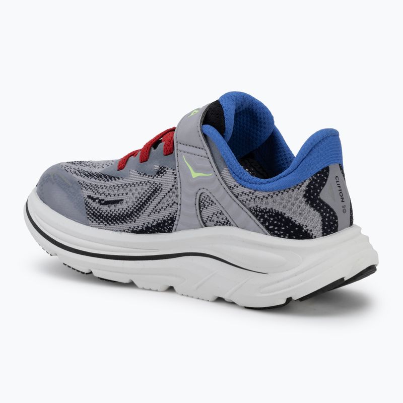 Încălțăminte de alergare pentru copii HOKA Clifton 10 foggy grey/black 3