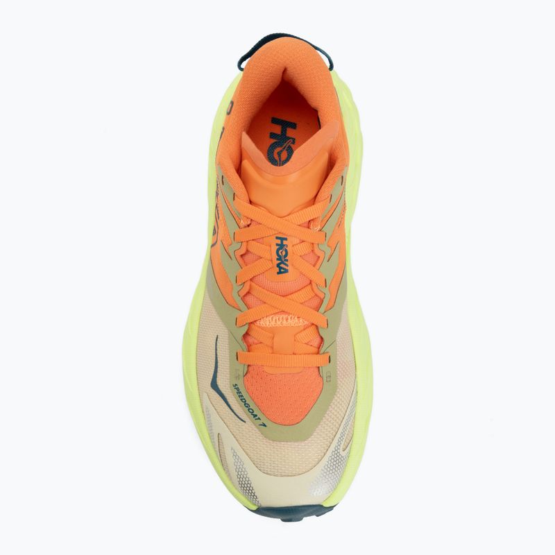 Încălțăminte de alergare pentru femei HOKA Speedgoat 7 persimmon/neon yuzu 5