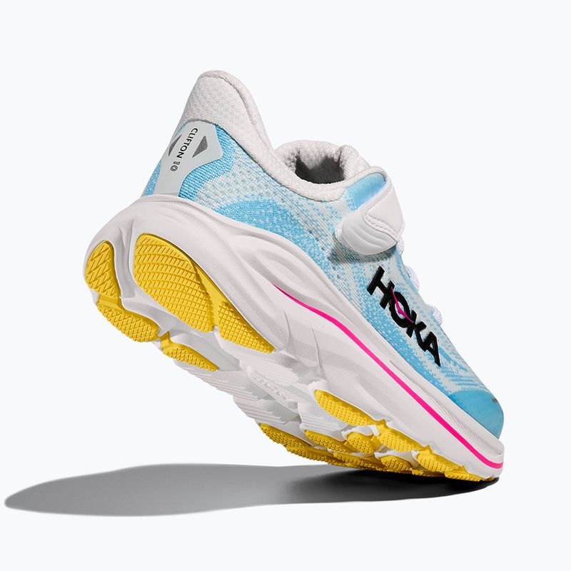 Încălțăminte de alergare pentru copii HOKA Clifton 10 frost/soaring blue 5