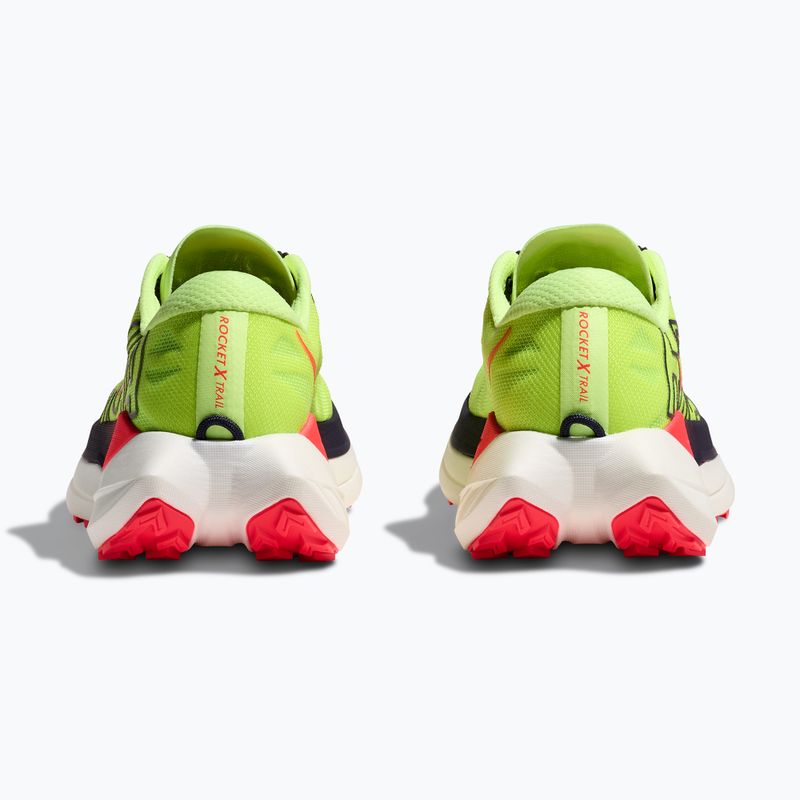 Încălțăminte de alergare pentru bărbați HOKA Rocket X Trail neon Yuzu/neon flame 6