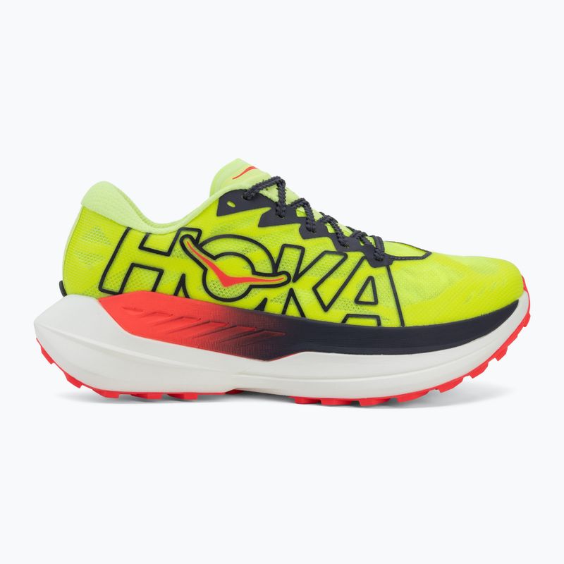 Încălțăminte de alergare pentru bărbați HOKA Rocket X Trail neon Yuzu/neon flame 2