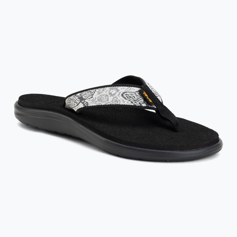 Șlapi pentru femei Teva Voya enchanted forest black/white