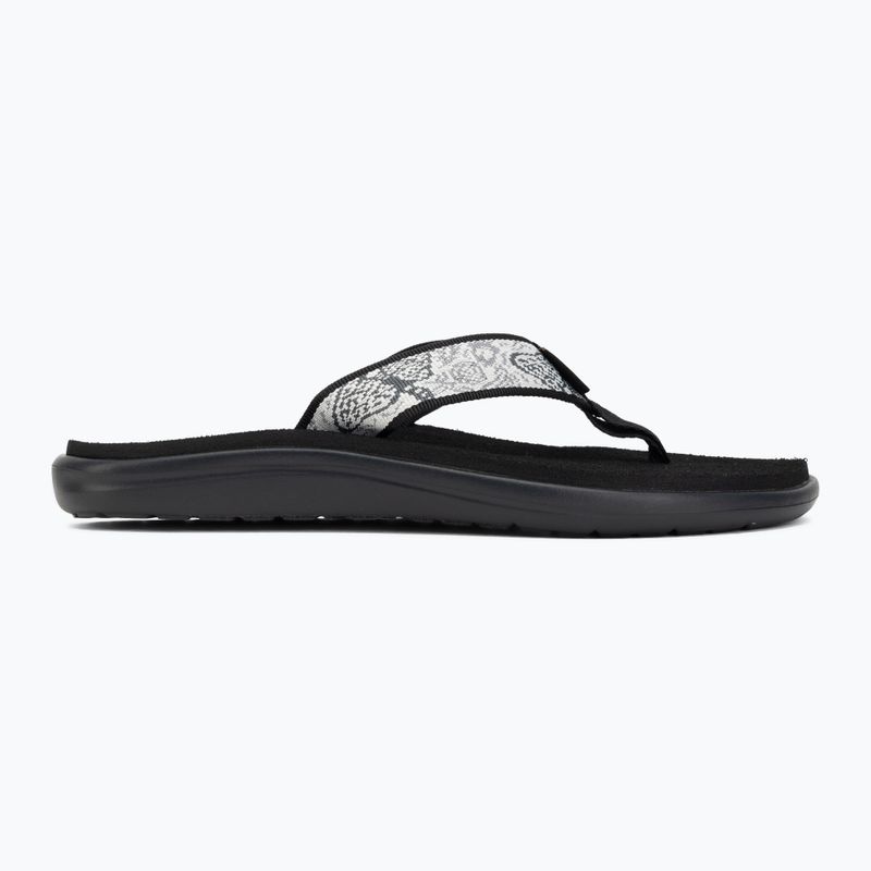 Șlapi pentru femei Teva Voya enchanted forest black/white 2