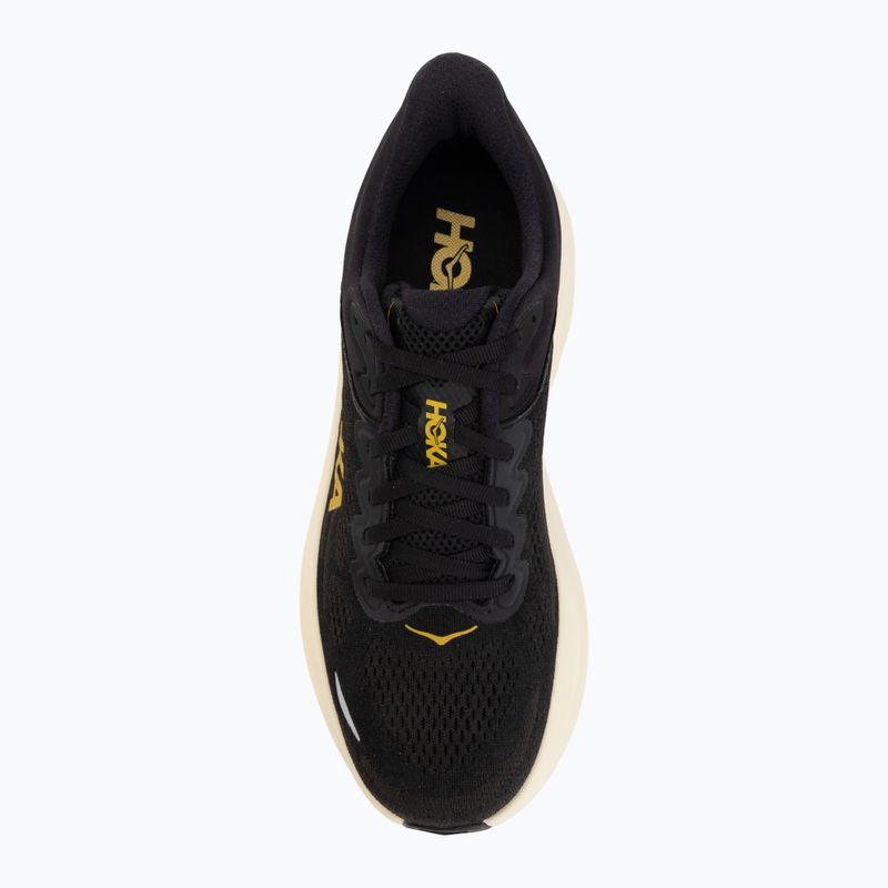 Încălțăminte de alergare pentru bărbați Hoka Bondi 9 carbon black/yellow gold 5