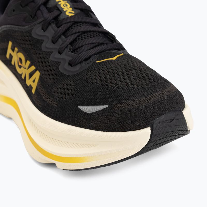 Încălțăminte de alergare pentru bărbați Hoka Bondi 9 carbon black/yellow gold 7