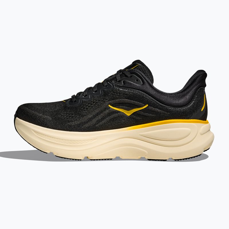 Încălțăminte de alergare pentru bărbați Hoka Bondi 9 carbon black/yellow gold 3